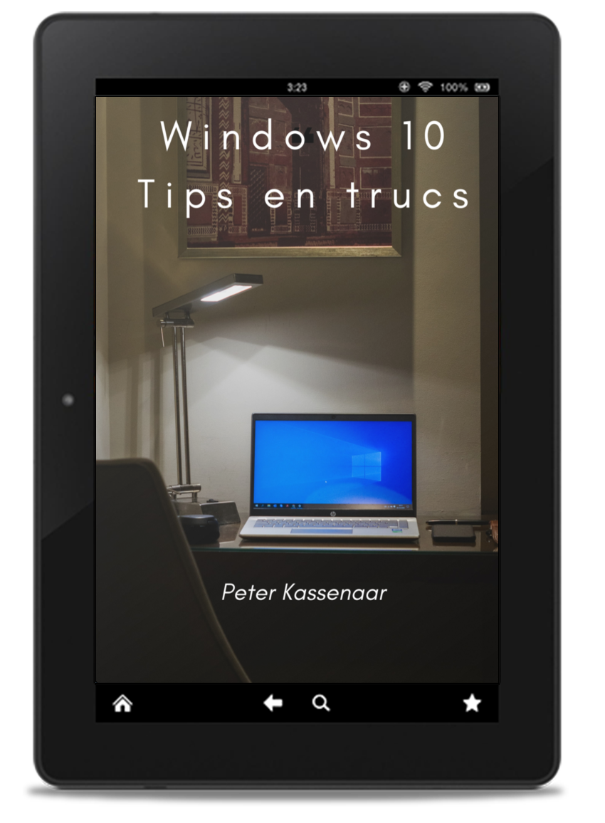 Cover pdf op tablet