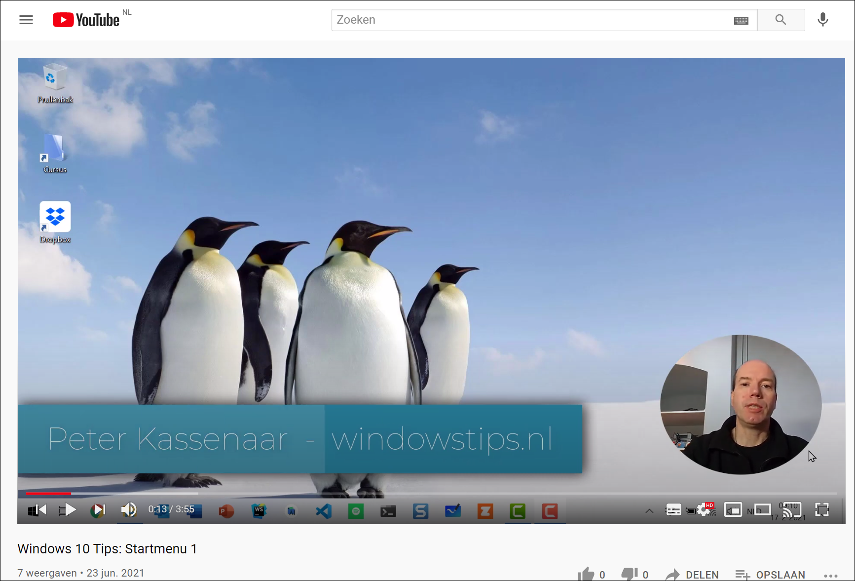 Bekijk de Windows 10 Tips en trucs playlist bij YouTube.
